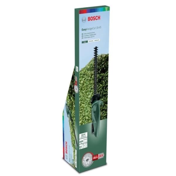 BOSCH sladdlös häcksax - 18V EasyHedgeCut 18-45 Li - Lätt och kompakt verktyg - Lithium-Ion-teknik