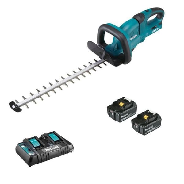 MAKITA Trädgårdssax utan sladd 55 cm - 36 V - 2x Li-Ion 5Ah