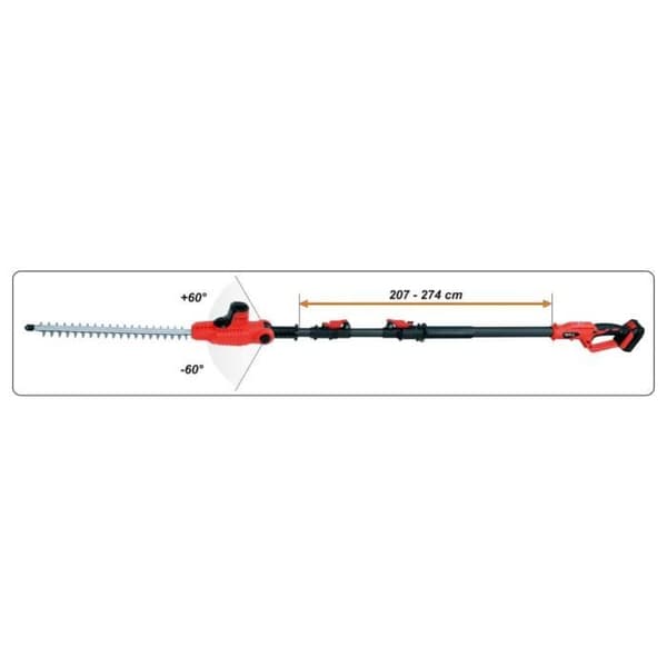 YATO Häcksax med 2,0Ah Li-Ion batteri 18V 420mm