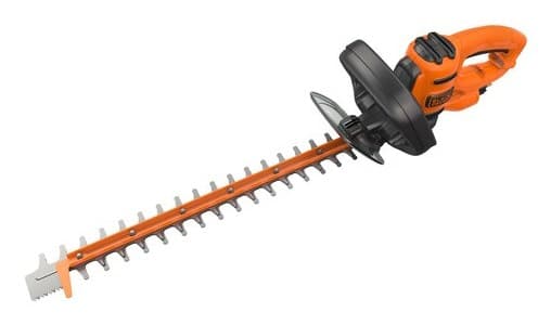 Black & Decker Black + Decker Elektro-Heckenschere (500W, 50 cm Schwertlængde, 22 mm Schnittstärke, Bügel-Zweithandgriff og transparentem Handschutz,