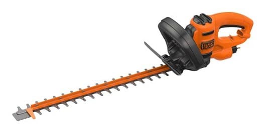 Black & Decker Black + Decker Elektro-Heckenschere (500W, 50 cm Schwertlængde, 22 mm Schnittstärke, Bügel-Zweithandgriff og transparentem Handschutz,