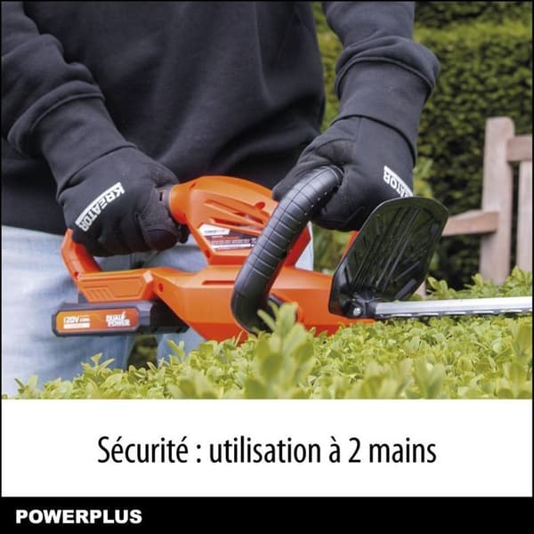 Dual Power batteri hækkeklipper - DUAL POWER - POWDPG75320 - 580 mm klinge - 18 mm afstand
