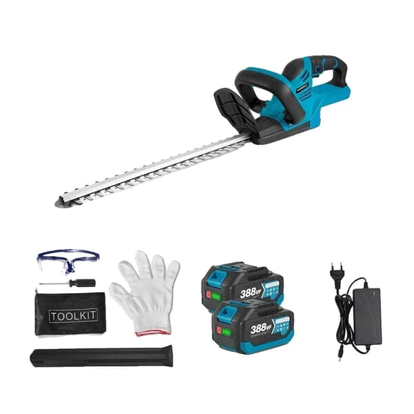 Elektrisk Hækkeklipper, 2000W Effekt, 15000 RPM Hastighed,2 Batteri EU STIK
