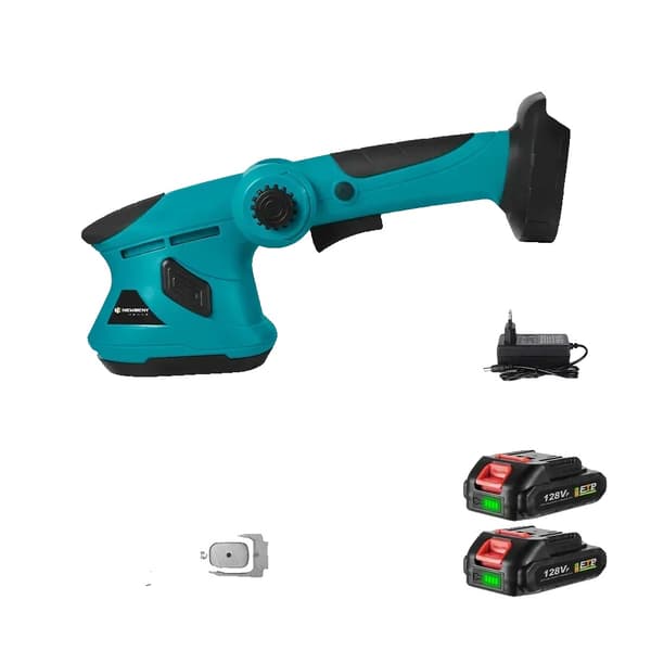 Elektrisk Hækkeklipper, Højhastighed 20000RPM, Holdbar SK5 Klinge,2 Batteri EU Stik
