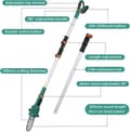 Miniatyrbillede 3 af 4: Trådløs Teleskopisk Stang Lopper, 20V Li-ion Batteri, 5m Rækkevidde