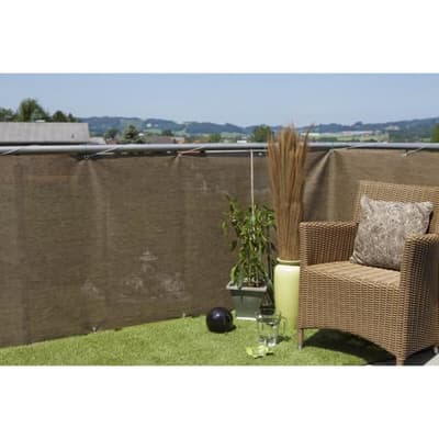 WINDHAGER Aeris privatlivsskærm 85% mørklægning - 0,9x5m - Mørkebrun