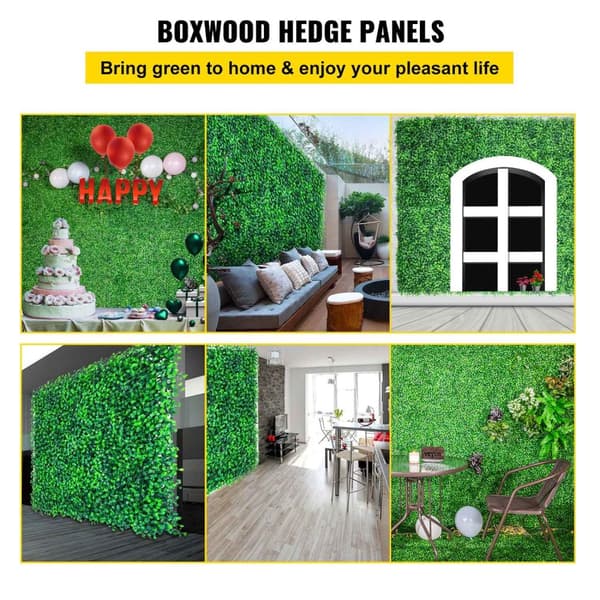 50x50 Kunstig Boxwood Panel – Lav Vedligeholdelse, Vejrbestandig & SGS certificeret