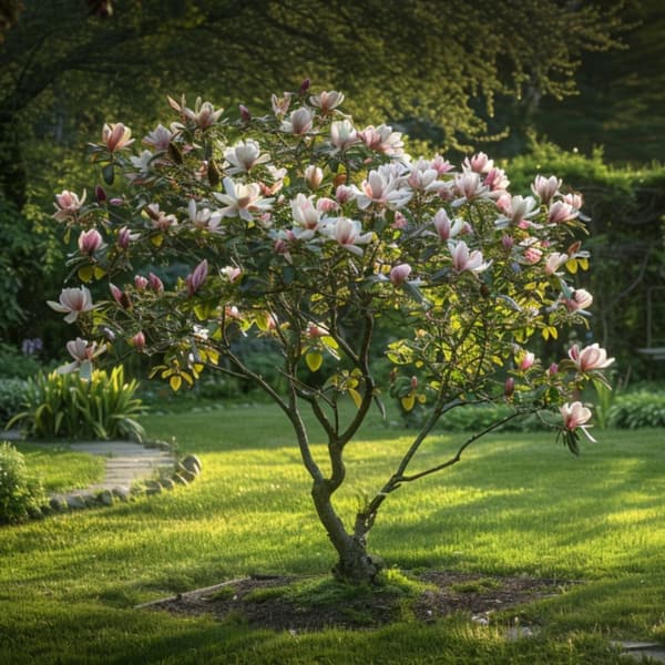 Rosenmagnolia - Set om 3 - Magnolia - Höjd 25-40cm - ⌀9cm