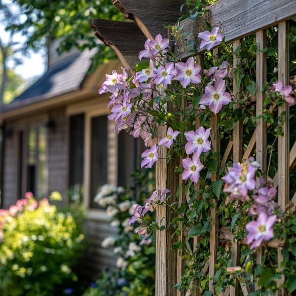 Klematis - Set om 3 - Clematis hybrid - Höjd 25-40cm - ⌀9cm