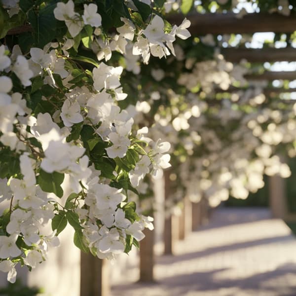 Klematis - Set om 3 - Clematis hybrid 'Mme Le Coultre' - Höjd 25-40cm - ⌀9cm