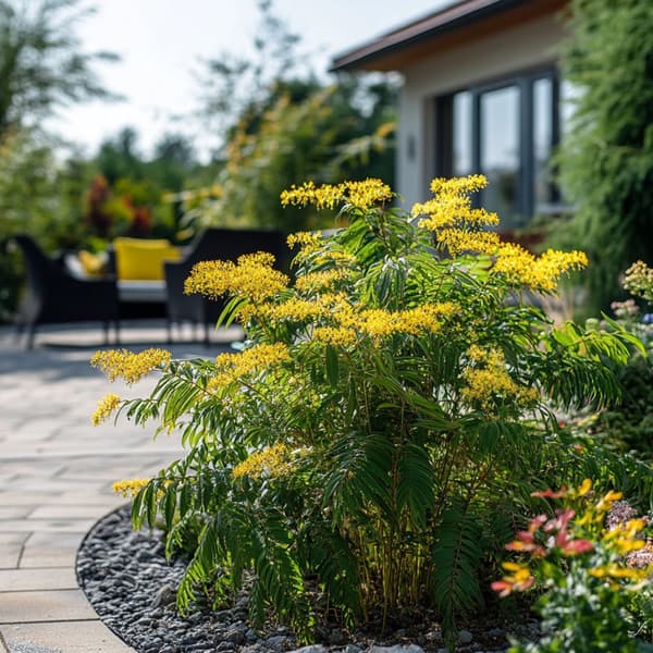 Følsom plante - Sæt med 6 - Mimosa dealbata - Højde 25-40cm - ⌀9cm