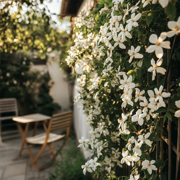 Jasmin - Set om 2 - Trachelospermum jasminoides - Höjd 110-120cm - ⌀17cm