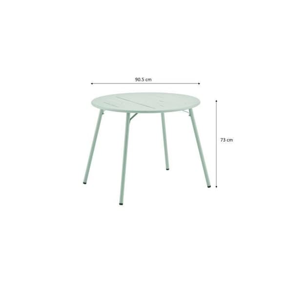 Rundt havebord - 90 cm - Celadon Grøn - Stål