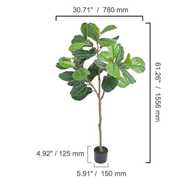 Kunstig Oliventræ, Sikker PE Materiale, Anti-Vippe Beskyttelse, 6ft Type3