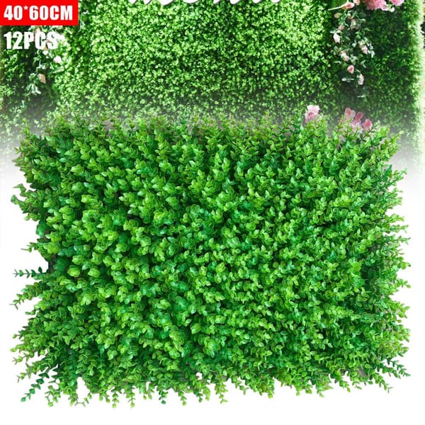 Kunstige Buxus Hækpaneler, Realistisk Udseende, Nem Installation, Holdbart PE Materiale