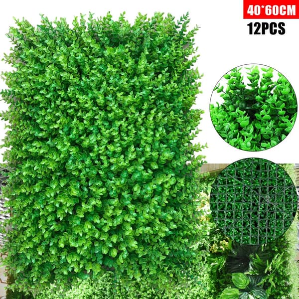 Kunstige Buxus Hækpaneler, Realistisk Udseende, Nem Installation, Holdbart PE Materiale