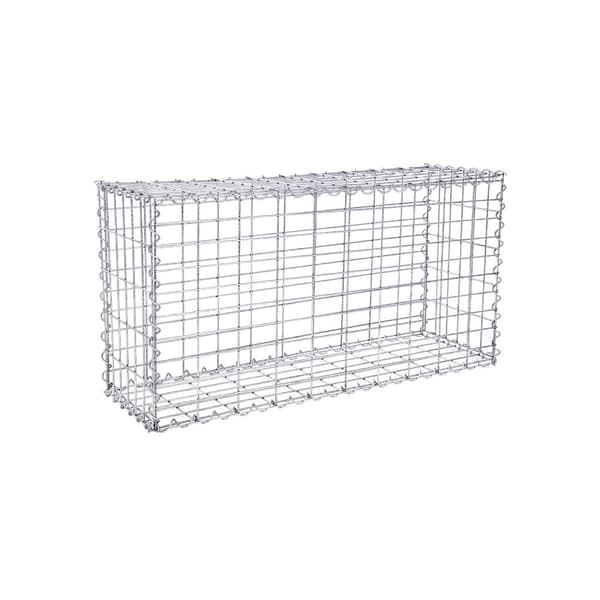 Schanskorf - Rostfri Steenkarf - Gabion - 100 x 50 x 30 cm - Silver