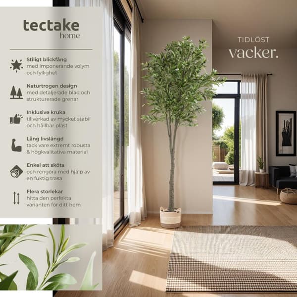 Konstgjort olivträd Oleand, naturtrogen textur - 210 cm