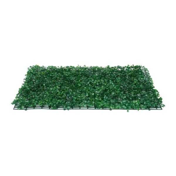 Kunstig Buxus Panel, UV Beskyttet, Nem at Installere,grøn