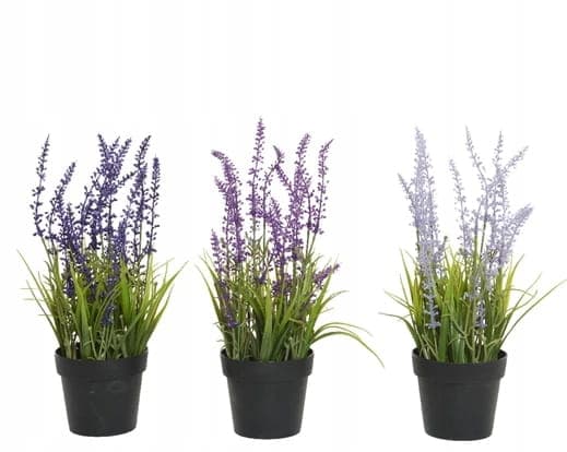 Lavendel i potte kunstig dekorativ plante 1 stk. 30 cm