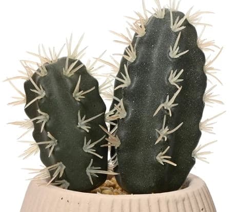 Kaktus i potte kunstig dekorativ plante 1 stk 14x8,5 cm
