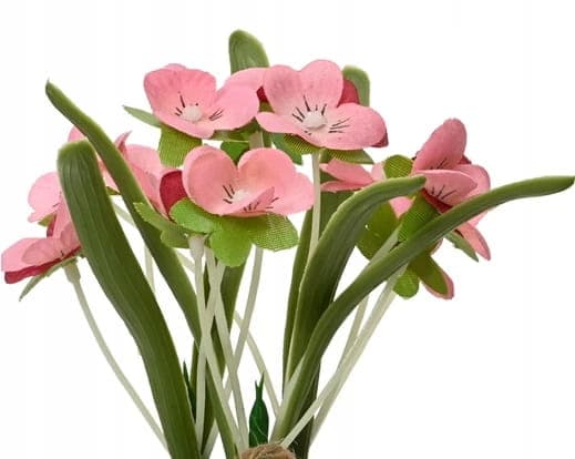 Bukett med konstgjorda dekorativa blommor i glas 1 st. 16x5,5 cm