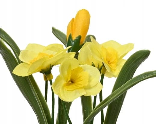Bukett med konstgjorda dekorativa blommor i glas 1 st. 16x5,5 cm