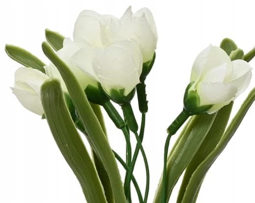 Bukett med konstgjorda dekorativa blommor i glas 1 st. 16x5,5 cm