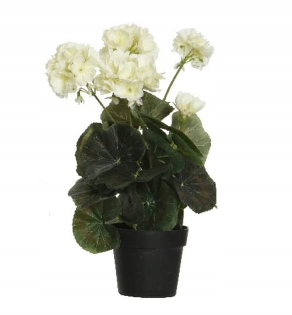 Kunstig dekorativ blomst i sort potte 35 cm 1 stk.