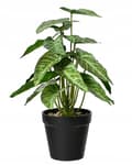 Miniatyrbillede 1 af 4: Kunstig grøn plante i en potte 32 cm dekorativ