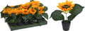 Miniatyrbillede 2 af 3: Kunstig plante i potte solsikke 22 cm