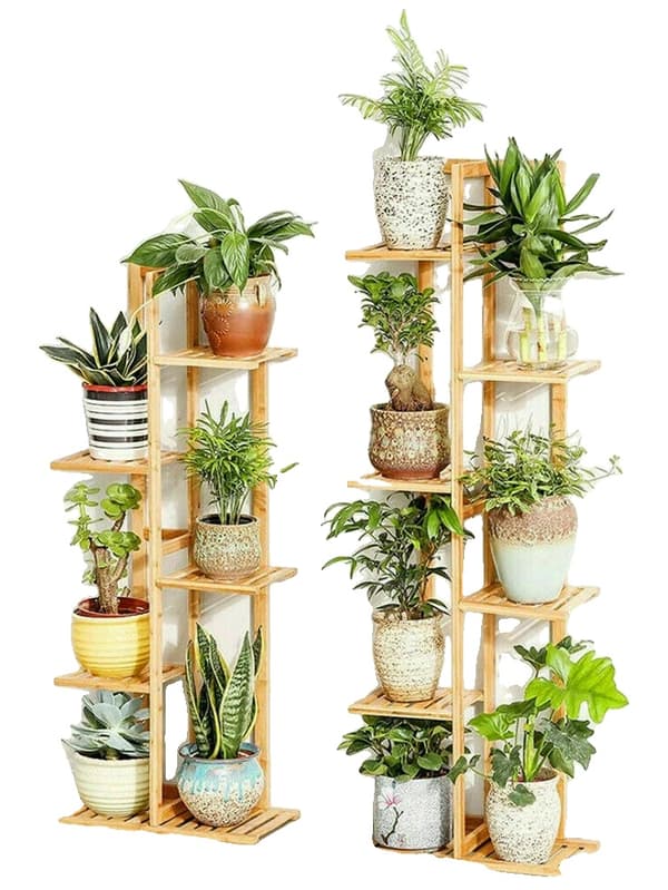 Blomsterrack, Flerfunktions Blomkruksställ, Inomhus Utomhus Planteringsdisplay, Guld, 5 nivåer