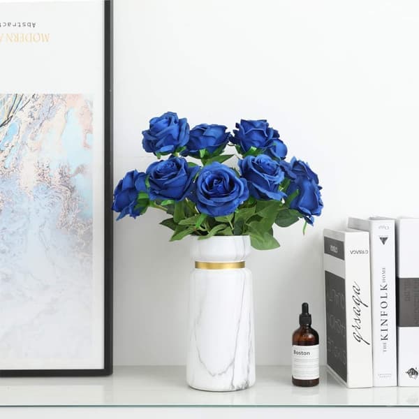 Lollanda verklighetstrogen artificiell ros för bröllopsbukett, blomsterarrangemang, hemmafest, bordsdekoration, dekoration