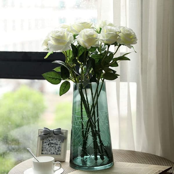 Lollanda verklighetstrogen artificiell ros för bröllopsbukett, blomsterarrangemang, hemmafest, bordsdekoration, dekoration