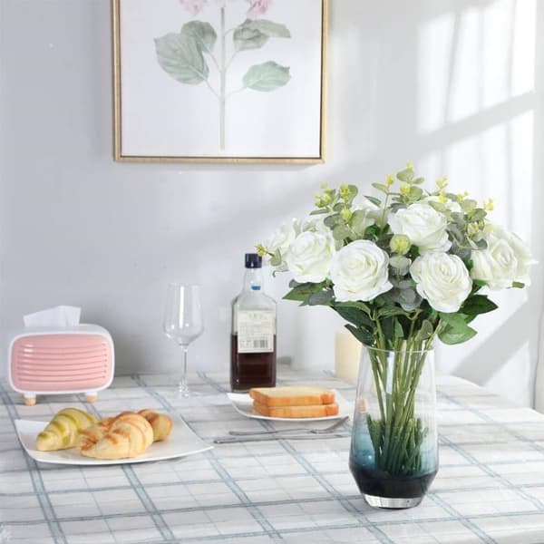 Lollanda verklighetstrogen artificiell ros för bröllopsbukett, blomsterarrangemang, hemmafest, bordsdekoration, dekoration