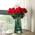 Miniatyrbild 6 av 7: Lollanda verklighetstrogen artificiell ros för bröllopsbukett, blomsterarrangemang, hemmafest, bordsdekoration, dekoration