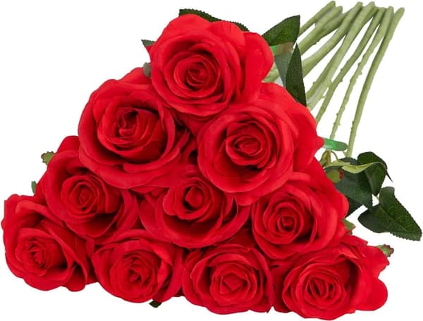 Lollanda verklighetstrogen artificiell ros för bröllopsbukett, blomsterarrangemang, hemmafest, bordsdekoration, dekoration