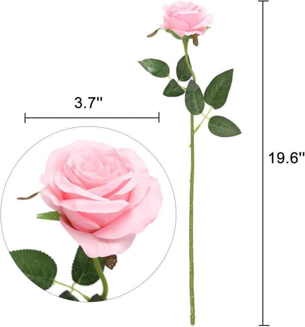 Lollanda verklighetstrogen artificiell ros för bröllopsbukett, blomsterarrangemang, hemmafest, bordsdekoration, dekoration