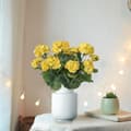 Miniatyrbild 5 av 6: Lollanda Set med fyra konstgjorda blommor för utomhus- och inomhusbruk, blomdekoration, pelargon, UV-resistent för trädgård