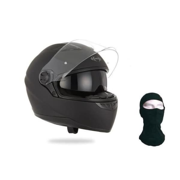 STORMER Full Face Helmet Pusher Matt Sort + hætte