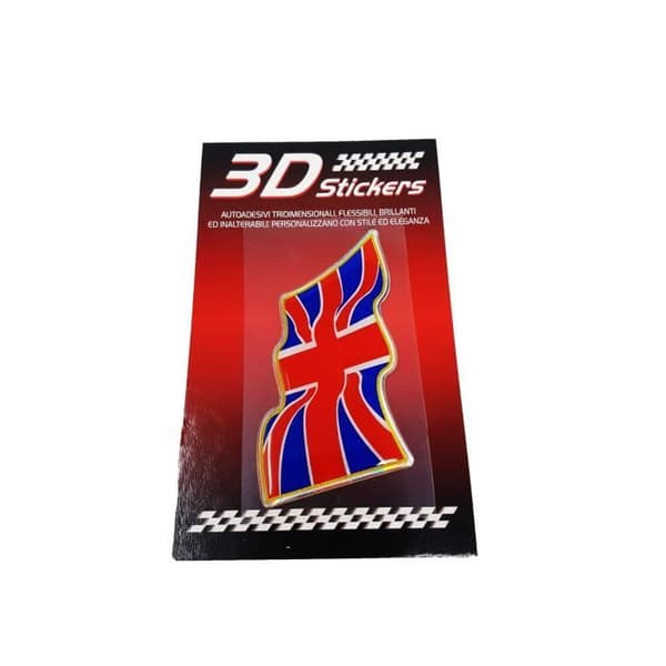 England Storbritannien 3D Floating Flag Sticker, 78 x 40 mm