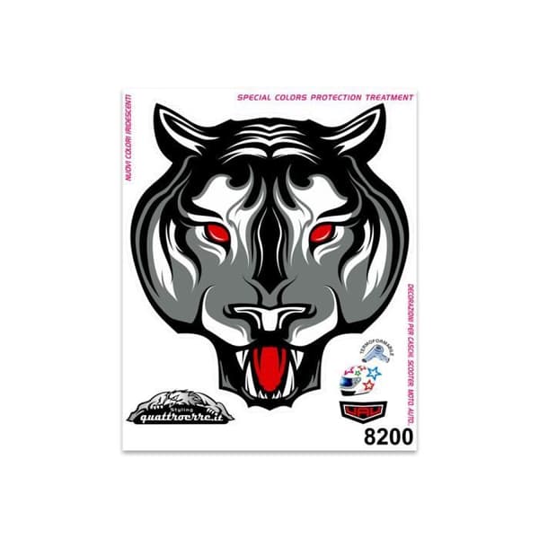 Klistermärke White Tiger Sticker, 14 x 16 cm