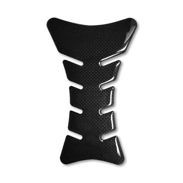 3D Sport Adhesive Protection för motorcykeltank, koleffekt, 20 x 13 cm