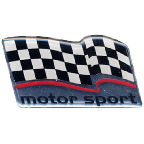 MotoSport schack 3D klistermärke