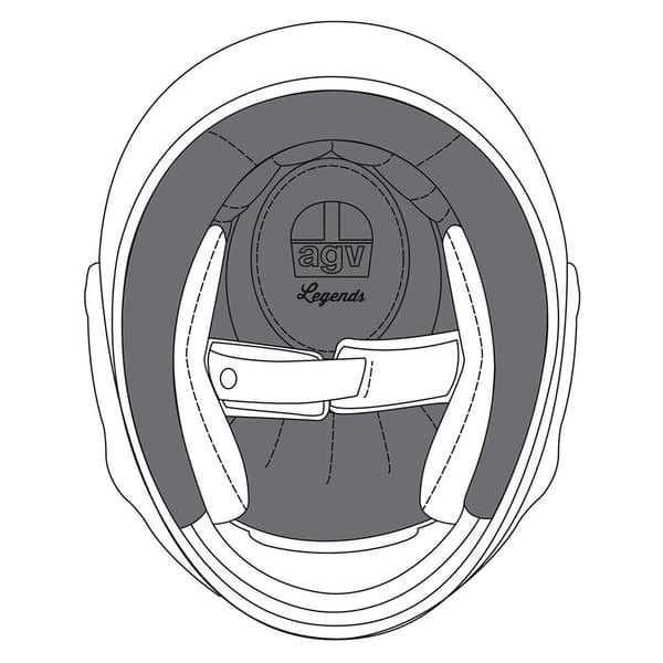 Agv X3000 Top Pad Svart L