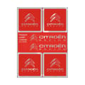 Miniatyrbild 1 av 4: Adesivi Citroen Racing Ufficiali 6 Loghi, Rosso