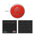 Miniatyrbild 3 av 4: cCitroën 3D-logodekal, röd, 52 mm