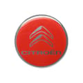 Miniatyrbild 1 av 4: cCitroën 3D-logodekal, röd, 52 mm