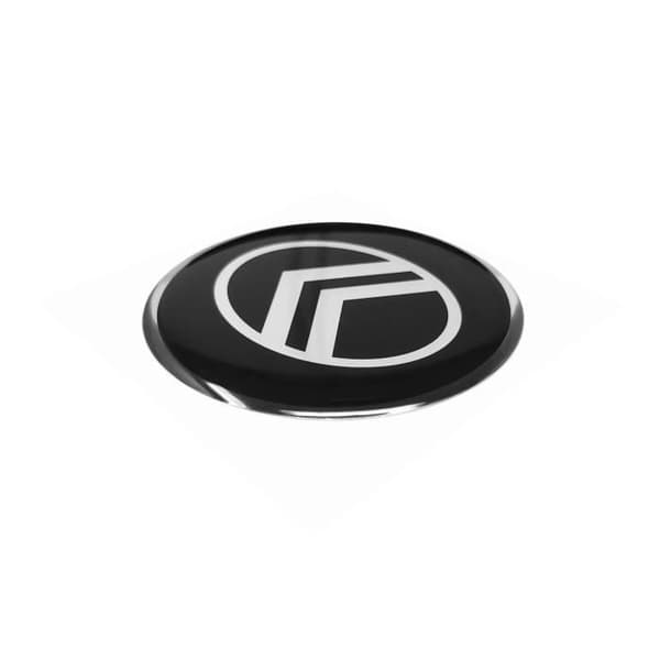 Citroen 3D New Logo-dekal, svart, 52 mm