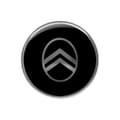 Miniatyrbild 1 av 4: Citroen 3D New Logo-dekal, svart, 52 mm